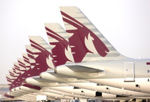 qatar airways tail parade